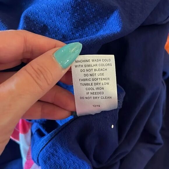 Ibkul Navy Blue 1/2 Zip Mock Neck Pullover, size XL - Picture 8 of 8